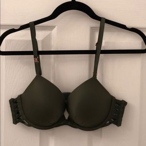Dark Green Victoria’s Secret Push-Up Bra